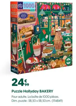 Truffaut Puzzle hollyday bakery offre
