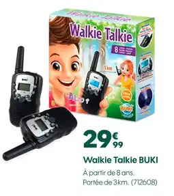 Truffaut Buki walkie talkie offre