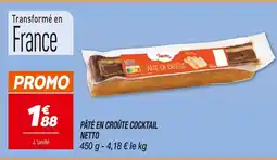 Netto Netto pâté en croûte cocktail offre
