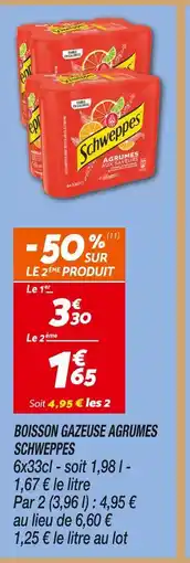Netto Schweppes boisson gazeuse agrumes offre