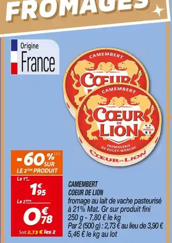 Netto Coeur de lion camembert offre