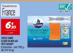 Netto Petit navire truite fumée élevée en mer asc offre