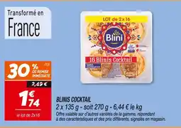 Netto Blini 16 blinis cocktail offre
