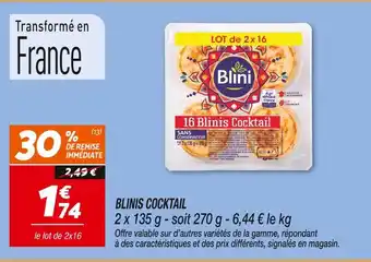 Netto Blini 16 blinis cocktail offre