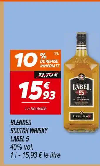 Netto Label 5 blended scotch whisky offre