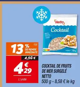 Netto Netto cocktail de fruits de mer surgelé offre