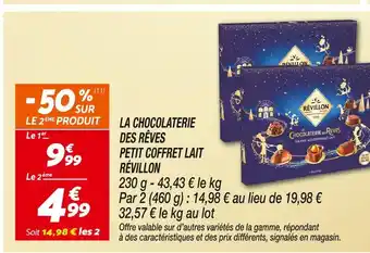 Netto Révillon la chocolaterie des rêves petit coffret lait offre