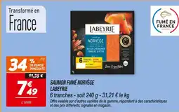 Netto Labeyrie saumon fumé norvège offre