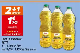 Netto Netto huile de tournesol offre