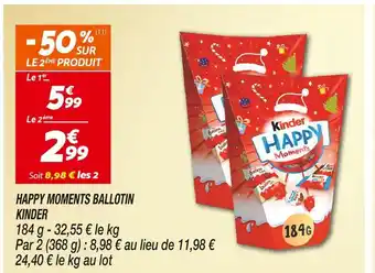 Netto Kinder happy moments ballotin offre