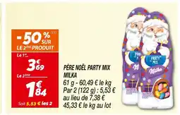 Netto Milka père noël party mix offre