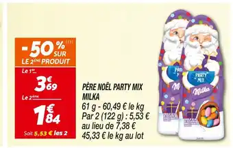 Netto Milka père noël party mix offre