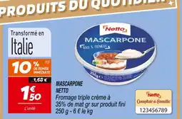 Netto Netto mascarpone offre
