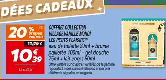 Netto Les petits plaisirs coffret collection village vanille monoï offre