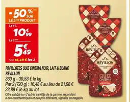 Netto Révillon papillotes quiz cinema noir, lait & blanc offre