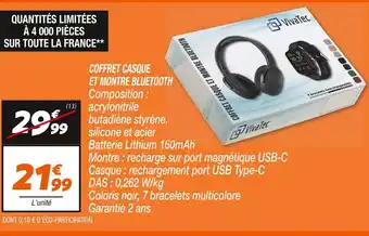 Netto Vivatec coffret casque et montre bluetooth offre