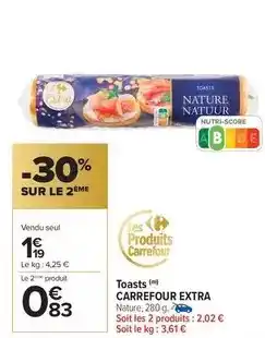 Carrefour Carrefour - toasts extra offre