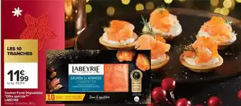 Carrefour Labeyrie - saumon fumé apéritif offre