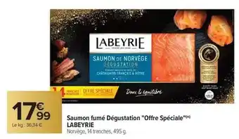 Carrefour Labeyrie - saumon fumé dégustation offre spéciale offre