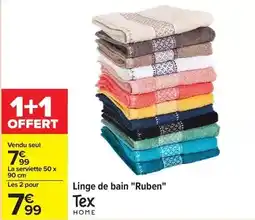 Carrefour Tex - linge de bain ruben offre