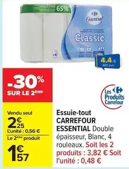 Carrefour Carrefour - essuie-tout offre