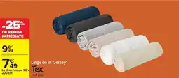 Carrefour Tex - linge de lit jersey offre