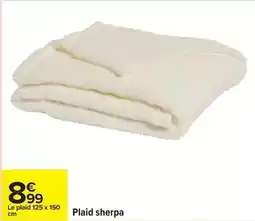 Carrefour Plaid sherpa offre