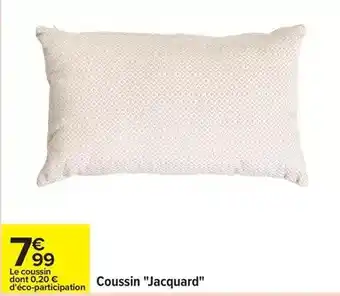 Carrefour Coussin jacquard offre