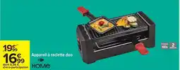 Carrefour Appareil à raclette duo offre