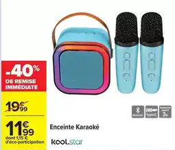 Carrefour Enceinte karaoké offre
