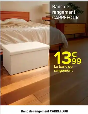 Carrefour Carrefour - banc de rangement offre