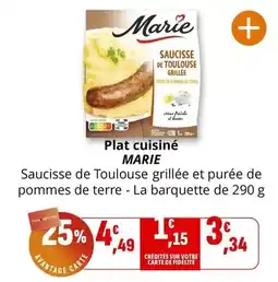 Coccimarket Marie - plat cuisiné offre