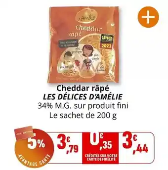 Coccimarket Fini - cheddar râpé offre