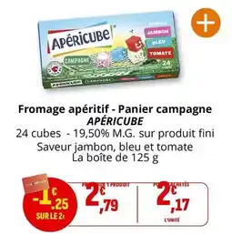 Coccimarket Apéricube - fromage apéritif - panier campagne offre