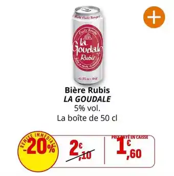 Coccimarket La goudale - bière rubis offre