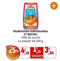 Coccimarket St michel - madeleines individuelles offre