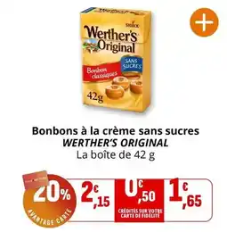 Coccimarket Bonbons à la crème sans sucres offre