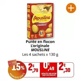 Coccimarket Mousline - puree en flocon l'originale offre