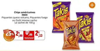 Coccimarket Takis - chips americaines offre