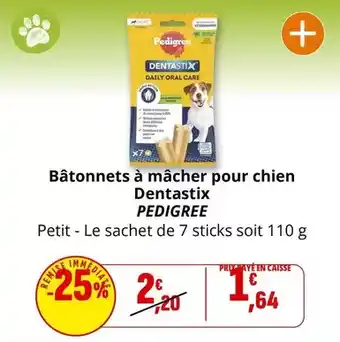 Coccimarket Pedigree - bâtonnets à mâcher pour chien dentastix offre