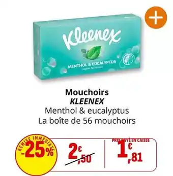 Coccimarket Kleenex - mouchoirs offre