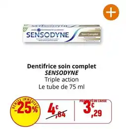 Coccimarket Sensodyne - dentifrice soin complet offre