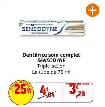 Coccimarket Sensodyne - dentifrice soin complet offre