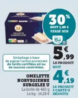 U Express Omelette norvegienne surgelee u offre