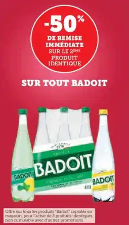 U Express Sur tout badoit offre