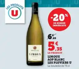 U Express Limoux aop blanc les pluviers u offre