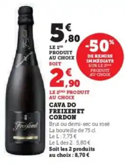 U Express Cava do freixenet cordon offre