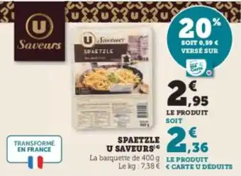 U Express Spaetzle u saveurs offre