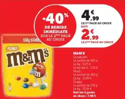 U Express M&M's offre