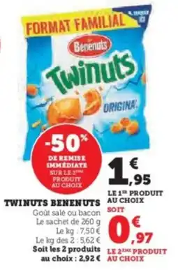 U Express Twinuts benenuts offre